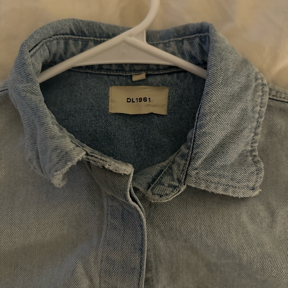 DL1961 Premium Denim Short Sleeved Button Down - Picture 2 of 2